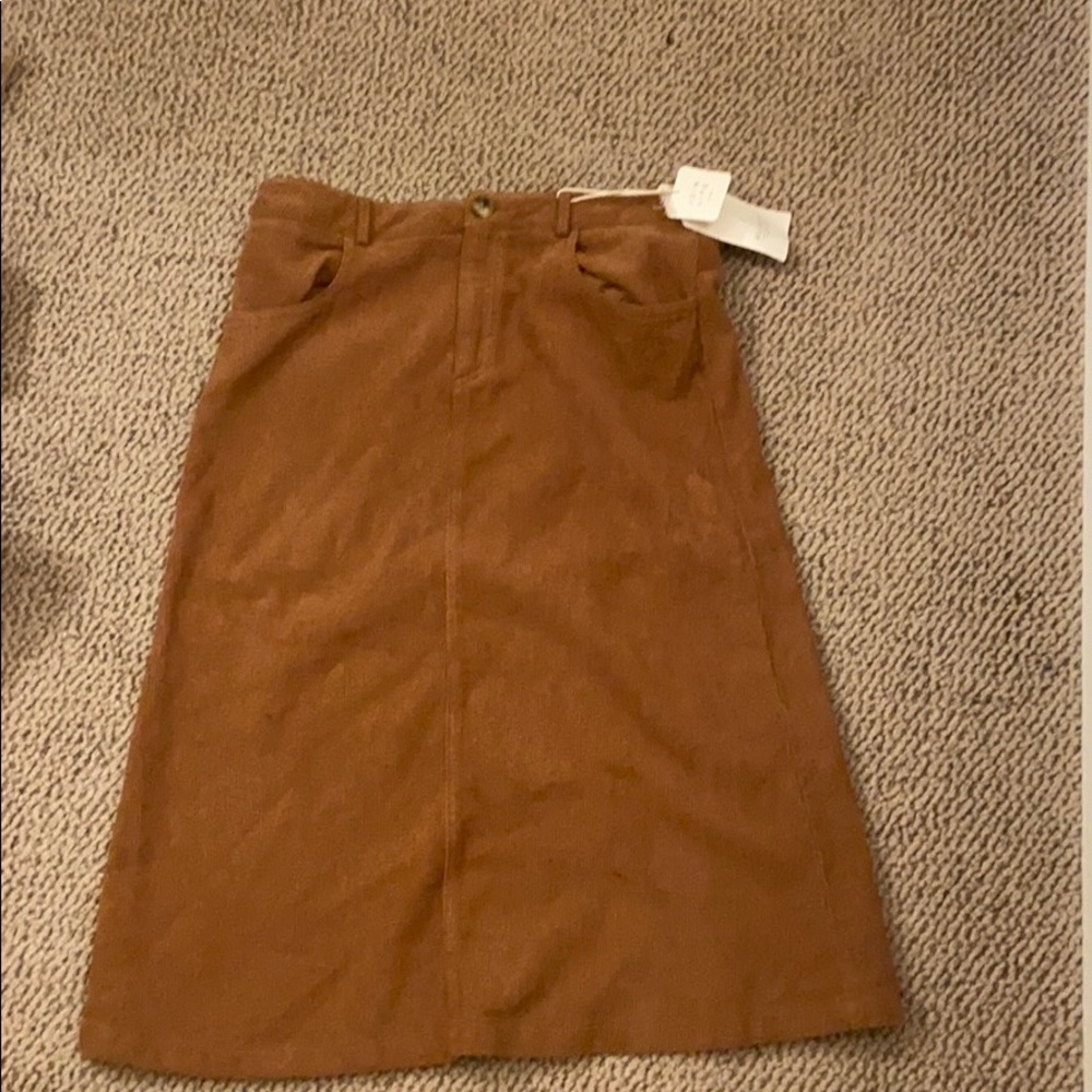 mustard yellow skirt